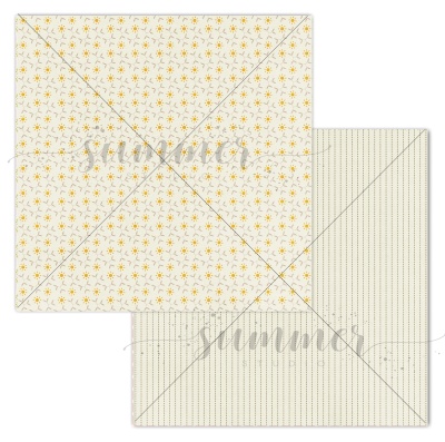 Набор двусторонней бумаги Весеннее пробуждение 190гр, 20*20см, SS17032023, от Саммер Студио (Summer Studio)