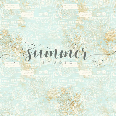 Фоновый набор двусторонней бумаги "Свежесть" (The freshness) 20х20 см (190 г/м), от Саммер Студио (Summer Studio)