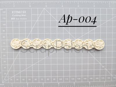 Отливка из пластика Бордюр "Листья"