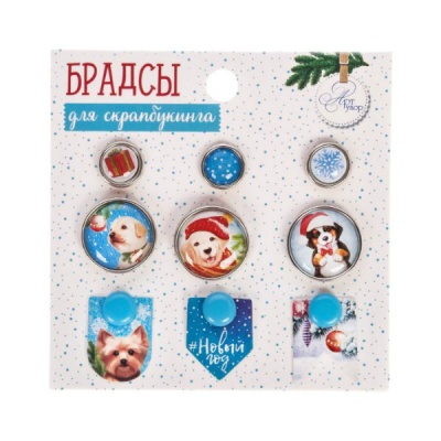 Декоративные брадсы для скрапбукинга купить в Киеве в интернет магазин