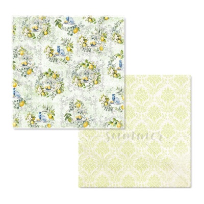 Набор двусторонней бумаги "Южный ветер", Голден Скрап (GoldenScrap), 16 листов (5 лх3 шт+бонус на обложке), 235гр, 20Х20см, SS12062024-10