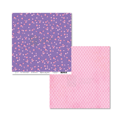 Набор двусторонней бумаги для скрапбукинга "В детском мире - девочки" от GoldenScrap, 30,5*30,5 см, 12 двусторонних листов (12х1шт), плотность 235 г/м2, GS19052025