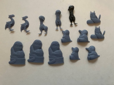 Лот миниатюры из пластика по  Гарри Поттеру (Фантастические твари), 14 элементов (Лисья Нора)