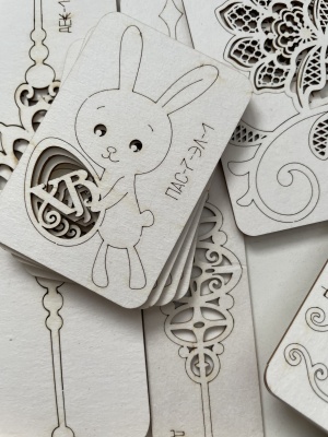 Набор фигурного картона (чипборда) "Светлая Пасха", 43 шт