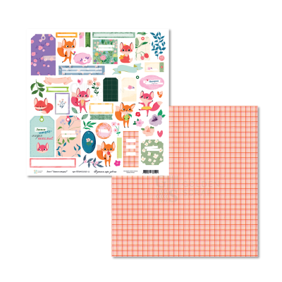 Набор двусторонней бумаги для скрапбукинга "В детском мире - девочки" от GoldenScrap, 30,5*30,5 см, 12 двусторонних листов (12х1шт), плотность 235 г/м2, GS19052025