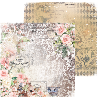 Набор двусторонней бумаги "VINTAGE CRAFT" 30 х30 см, 8 листов + бонус, 190 г/м2, от ZoJu Design