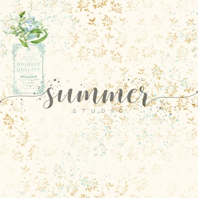 Фоновый набор двусторонней бумаги "Свежесть" (The freshness) 20х20 см (190 г/м), от Саммер Студио (Summer Studio)