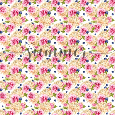 Фоновый набор двусторонней бумаги "Чаепитие" (Tea party) 20х20 см (190 г/м), от Саммер Студио (Summer Studio)